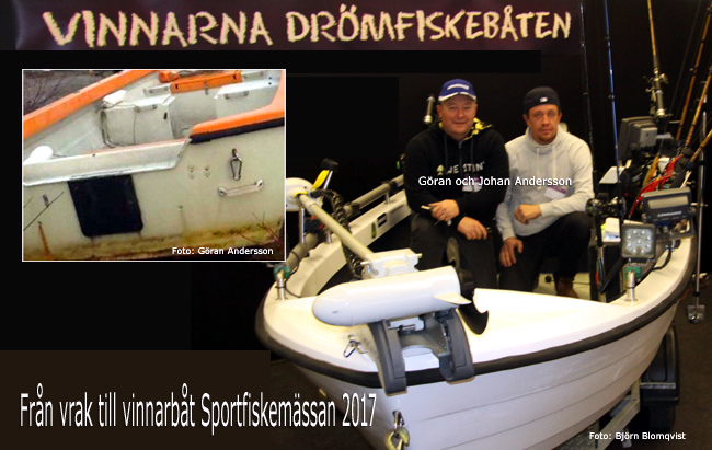 sportfiskebåt drömfiskebåten sportfiskemässan 2017 göran o johan andersson