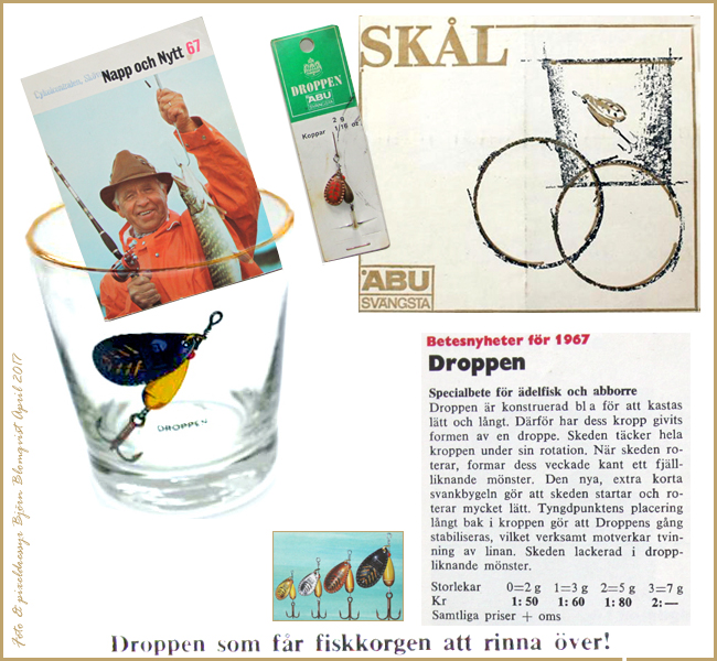 Droppen spinnare nyhet 1967 Napp och Nytt Abu Svängsta fiska ul ultralätt spinnfiske outdoor björn Blomqvist