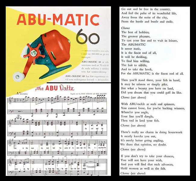 abu waltz 1959 tight lines abu matic abumatic lovsång björn blomqvist inkapslad haspelrulle
